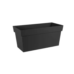 Muret Toscane avec grille L79 x 36 x H38,8 gris anthracite