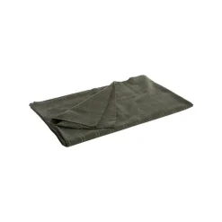 Nappe à carreaux en coton vert sapin et fils dorés - 250 x 150 cm
