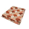 Nappe Bingo Terracota coloris marron en coton - 150 x 250 cm
