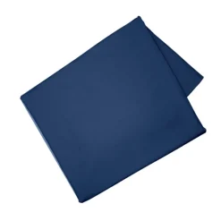 Nappe décorative en coton coloris bleu Superlino - 130 x 250 cm