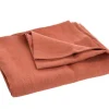 Nappe décorative rectangulaire coloris marron en coton - 150 x 250 cm