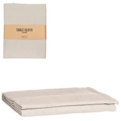 Nappe en coton beige Villia - 250 x 140 cm