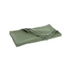 Nappe unie en coton vert blanchi - 250 x 150 cm