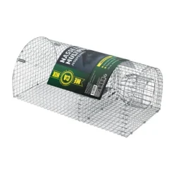 Nasse à rat métallique forme tunnel Protecta Mecanix - 40 x 23 x 18 cm