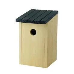 Nichoir Chez Lulu pour mésanges bleues en bois - 15 x 13 x 23 cm