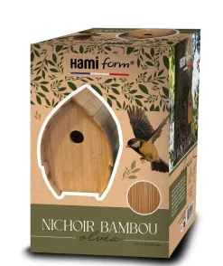 Nichoir pour oiseaux du ciel en bambou Hami form Olvéa