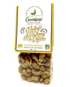 Noix de cajou grillées aux épices indiennes bio Cocoripop - 125 g