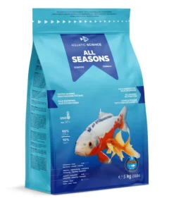 Nourriture annuelle pour poisson d'étang de minimum 7 cm de long Aquatic Science All Seasons - Taille S sac de 5 kg
