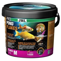 Nourriture poissons, flocons multi-espèces, JBL BASSIN ProPond Flakes M - 0,72kg/5,5L