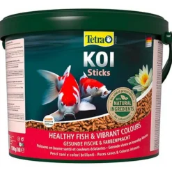 Nourriture pour koï, sticks digestibles, TETRA BASSIN Koï - seau de 1,62kg - 10L