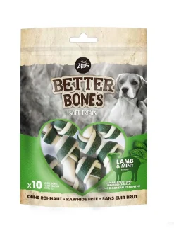 Os à mâcher pour chien agneau et menthe Zeus Better Bones WrapBones - x 10