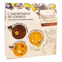 Pack Assortiment cookies bio Biscuiterie de Provence - 210 g