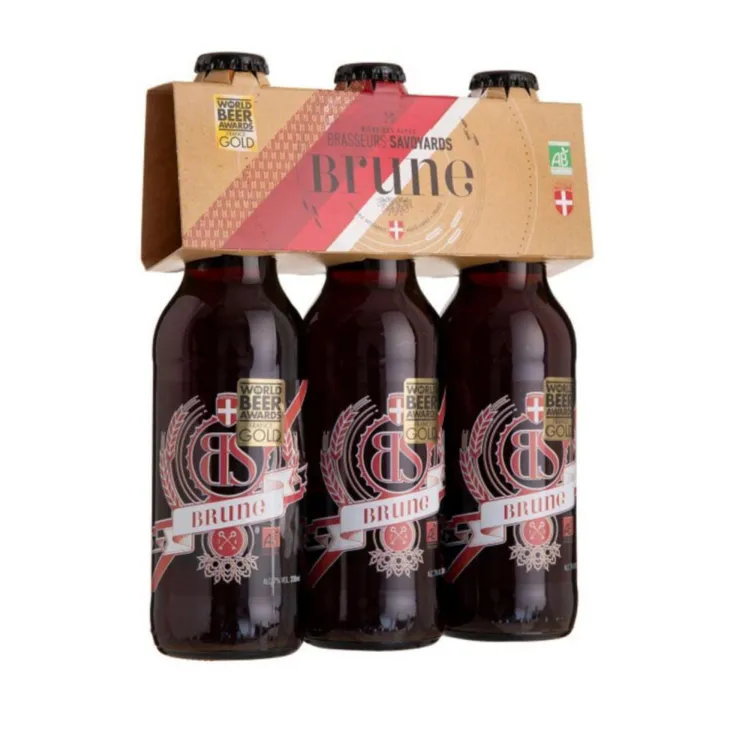 Pack bière BS brune bio Brasseurs Savoyards - 3 x 33 cl