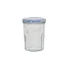 Pack de 6 confituriers 324 ml avec couvercle Ø 8,2 x H 9,5 cm