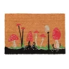 Paillasson coco champignons taille M - 60 x 40 cm