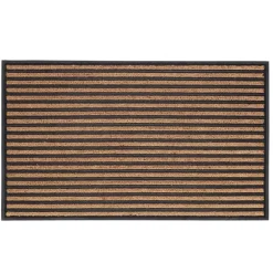Paillasson en fibre de coco motifs traits taille L - 72,2 x 45,5 cm