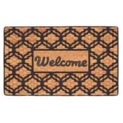 Paillasson en fibre de coco Welcome taille L - 77 x 46,8 cm