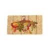 Paillasson en fibre de coco motif suspension d’automne - 72 x 40 cm