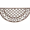 Paillasson grille demi-lune en fonte