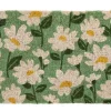 Paillasson marguerites coloris multicolore en fibre de coco - 40 x 72 cm