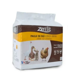 Paille de blé en brin long en sac de 6 kg