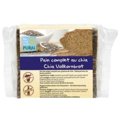 Pain complet aux graines de chia en sachet transparent de 375 g