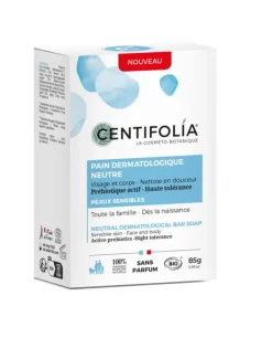 Pain dermatologique neutre bio Centifolia - 85 g
