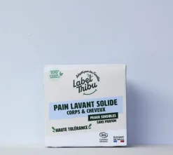 Pain lavant solide sans parfum Label Tribu Corps et cheveux - 110 g