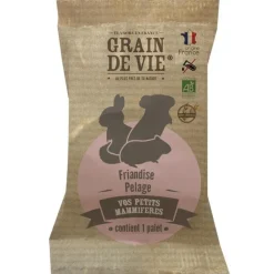 Palet bio soin du pelage pour petits mammifères Grain de vie - 60 g