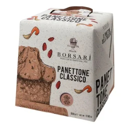 Panettone classique Borsari - dans une boîte en carton de 500 g