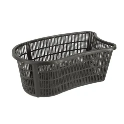 Panier à plantes de bassin noir ovale 40x24x15 cm
