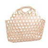 Panier ajouré en bambou naturel Cav Service Lio - 20 x 12 x 10/22 cm