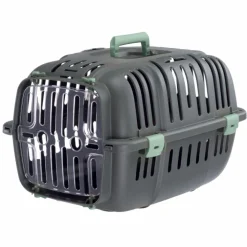 Panier de transport pour chat ou petit chien en plastique coloris gris Ferplast Jet 10 - 47 x 32 x 29 cm