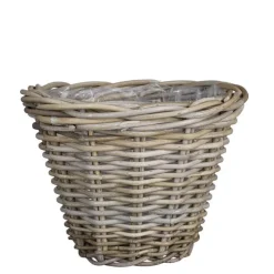 Panier rond en osier gris Marcia - Ø 35 x H 25 cm