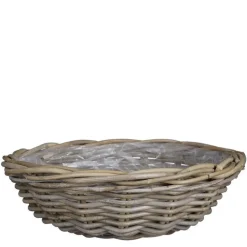 Panier rond en osier gris Marcia - Ø 41 x H 12 cm