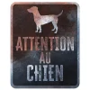 Panneau d'avertissement jack russel coloris noir en métal galvanisé D&D Home - 25 x 20 x 0,3 m