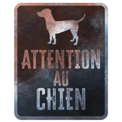 Panneau d'avertissement stafford coloris noir en métal galvanisé D&D Home - 25 x 20 x 0,3 m