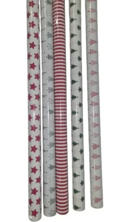 Papier cadeau multicolore Minimaliste en rouleau - 70 cm x 2 m