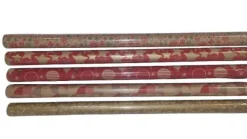 Papier cadeau multicolore kraft lisse en rouleau - 70 cm x 2 m