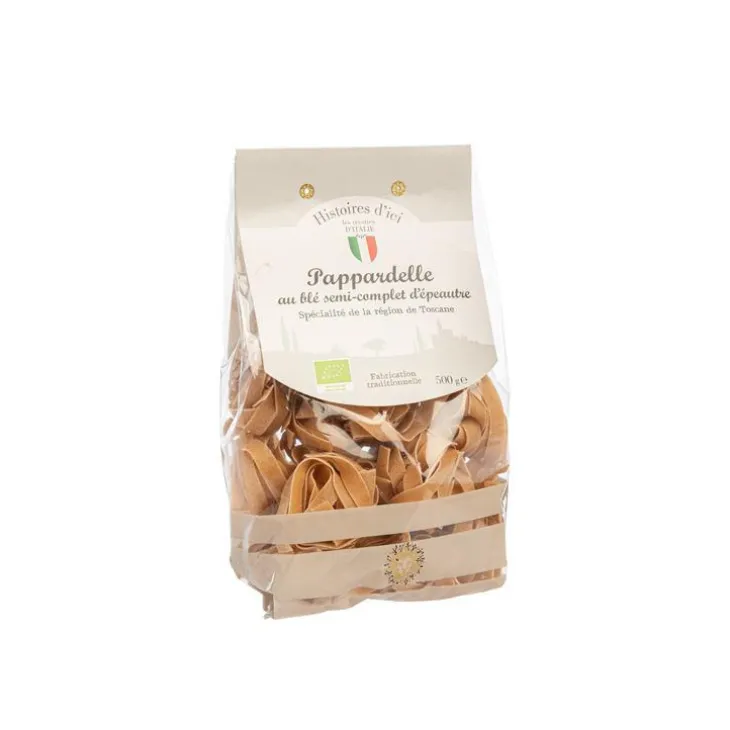 Pappardelle au blé semi-complet d'épeautre bio botanic® Histoires d'ici Italie - 500 g
