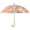 Parapluie en polyester et acier motifs oiseaux d'automne - Ø 120 x H 95 cm