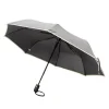 Parapluie prague noir et beige en acier et polyester