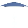 Parasol carré inclinable en aluminium mat et toile polyester - 200 x 200 cm