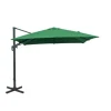 Parasol déporté en aluminium orientable, inclinable et rotatif couleur amande Proloisirs - 3 x 3 m