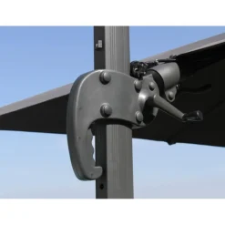 Parasol déporté en aluminium orientable, inclinable et rotatif Proloisirs Sienne - 3 x 3 m