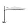 Parasol déporté inclinable et rotatif couleur écru Proloisirs - 3 x 4 m