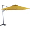 Parasol déporté orientable et inclinable couleur curry Proloisirs - 3 x 3 m