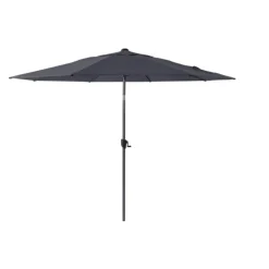 Parasol droit gris en aluminium Proloisirs- ø 350 cm