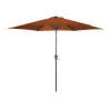 Parasol droit rond gris en aluminium Proloisirs Tilt - Ø 3 m