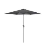 Parasol droit rond grsi en aluminium Proloisirs Tilt - Ø 3 m